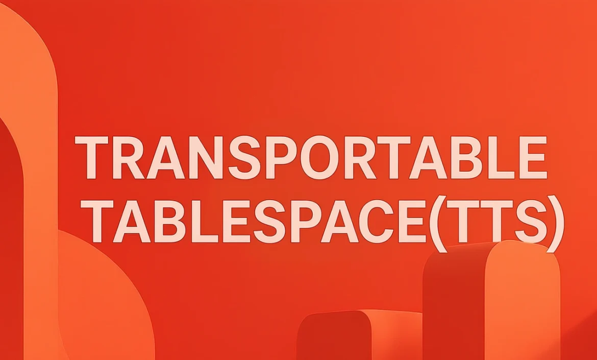 TRANSPORTABLE TABLESPACES