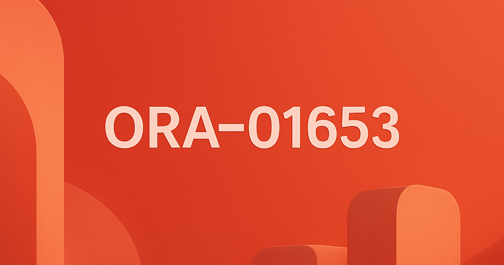 ORA-01653