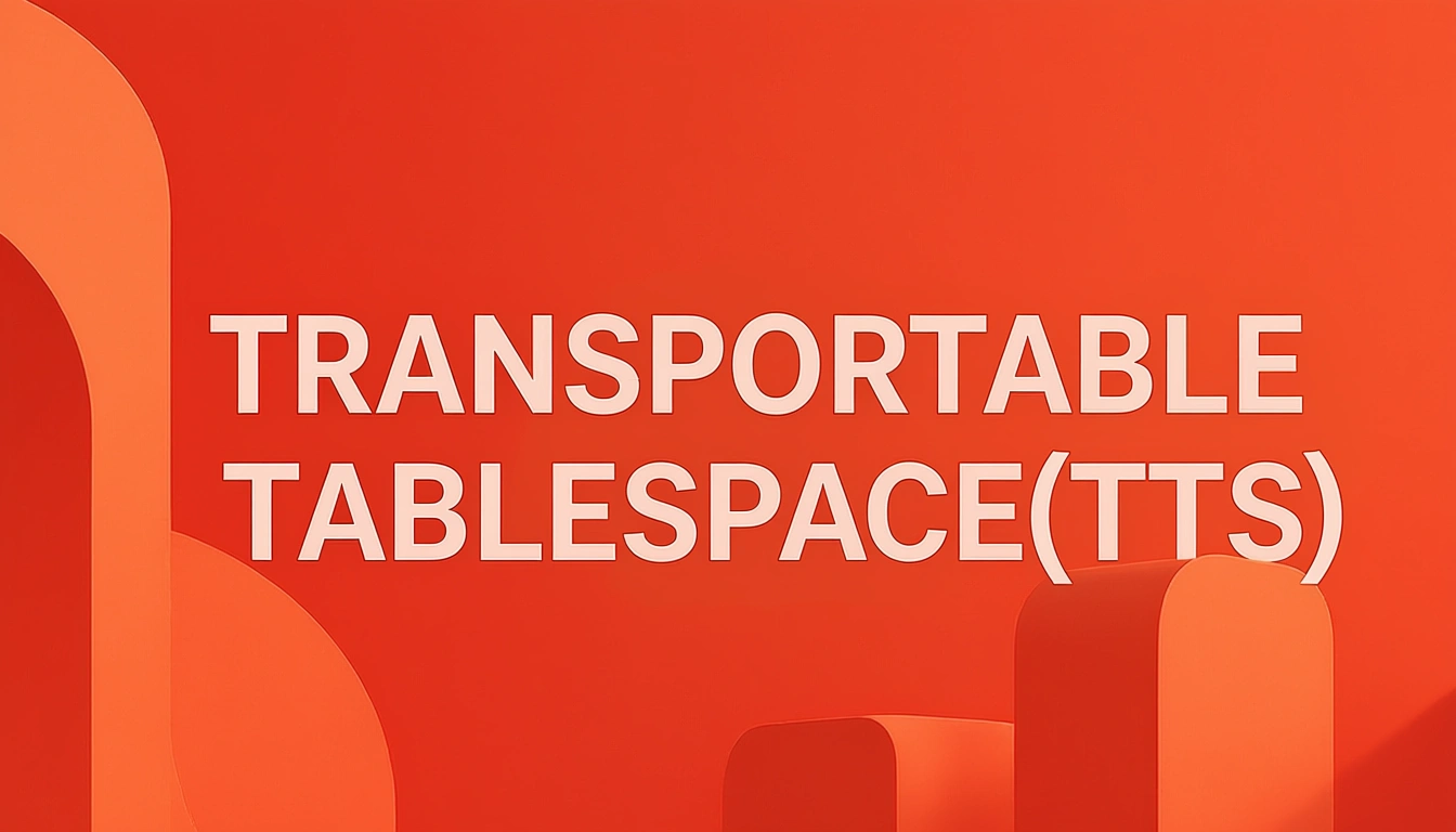 TRANSPORTABLE TABLESPACES